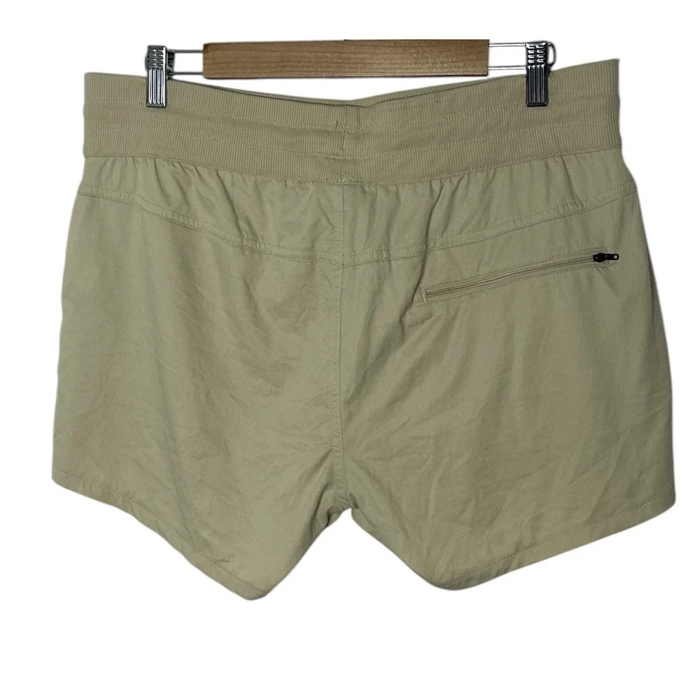 The North‎ Face Aphrodite Motion Shorts Women's Large Beige Pockets Atheisure - Picture 3 of 8